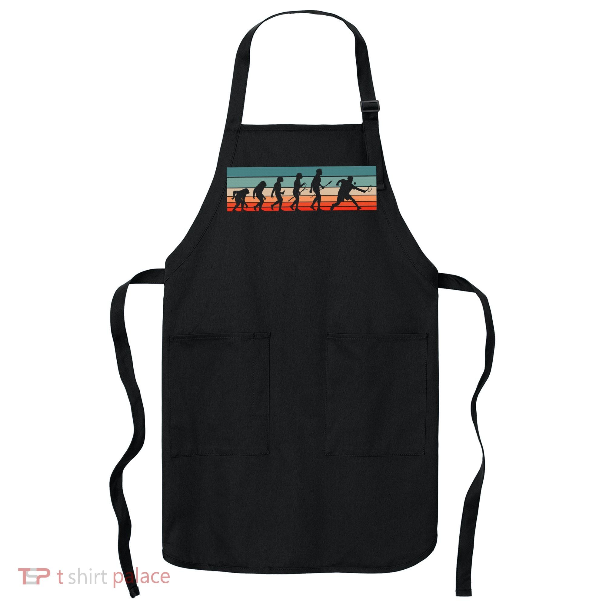 Squash Player Retro Evolution Racquetball Crossminton Sport Apron