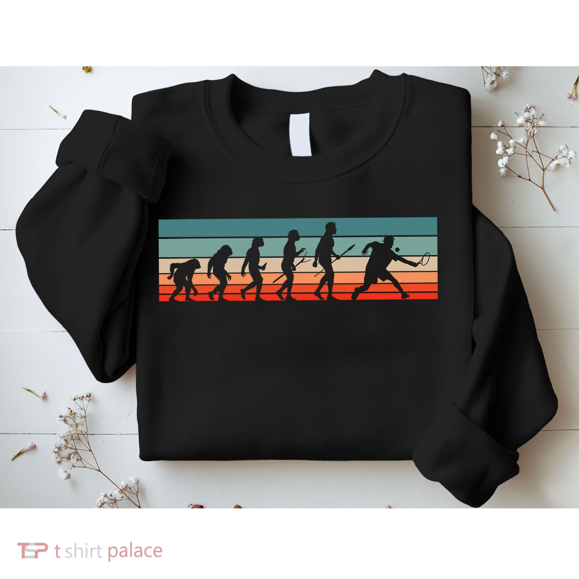 Squash Player Retro Evolution Racquetball Crossminton Sport Sweatshirt
