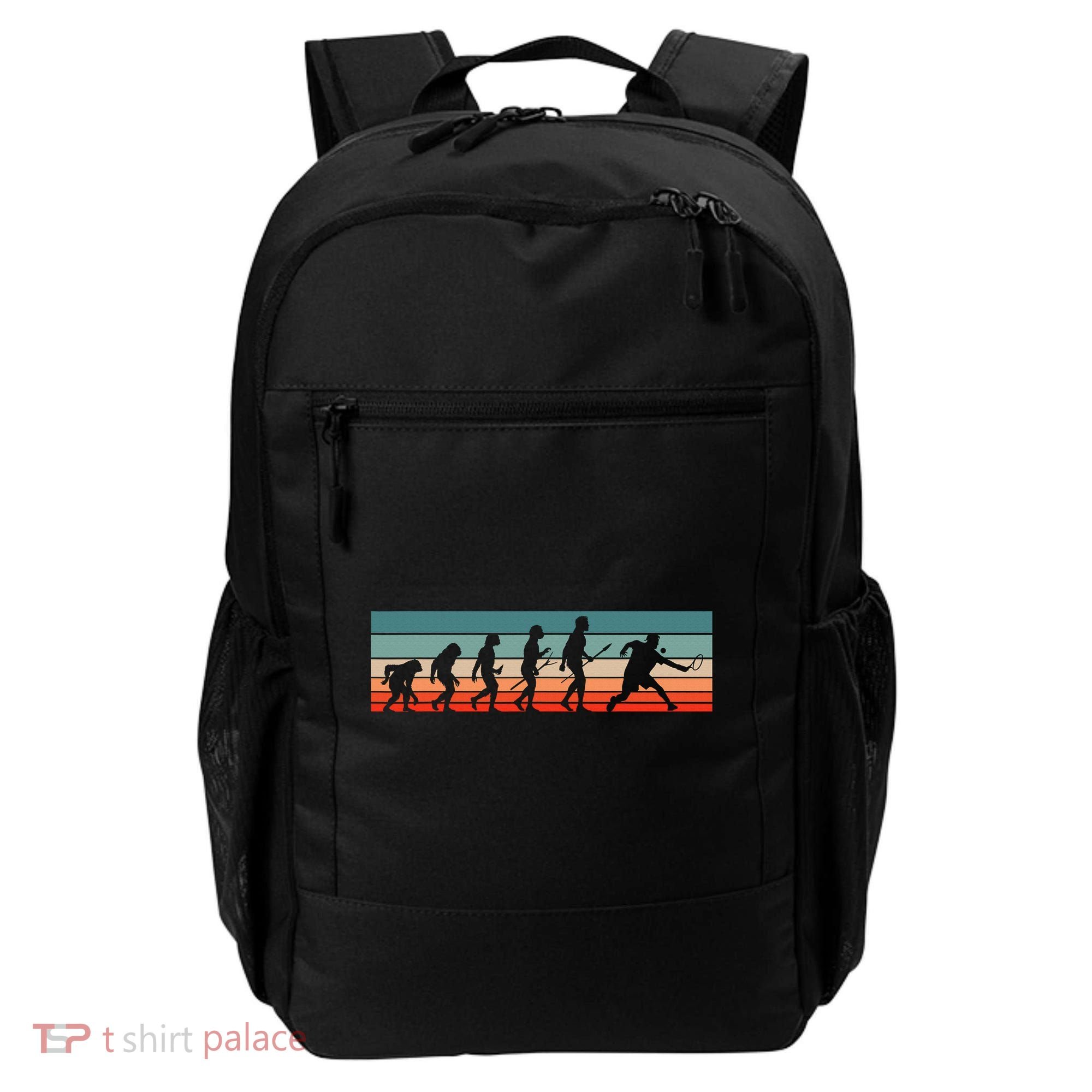 Squash Player Retro Evolution Racquetball Crossminton Sport Backpack