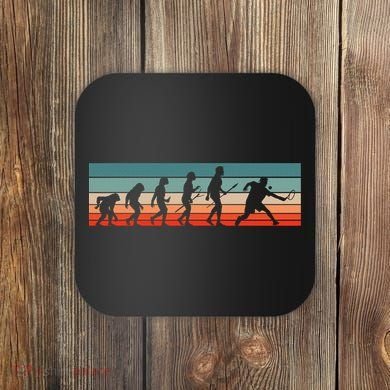Squash Player Retro Evolution Racquetball Crossminton Sport Coaster
