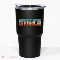 Squash Player Retro Evolution Racquetball Crossminton Sport Tumbler thumb 0