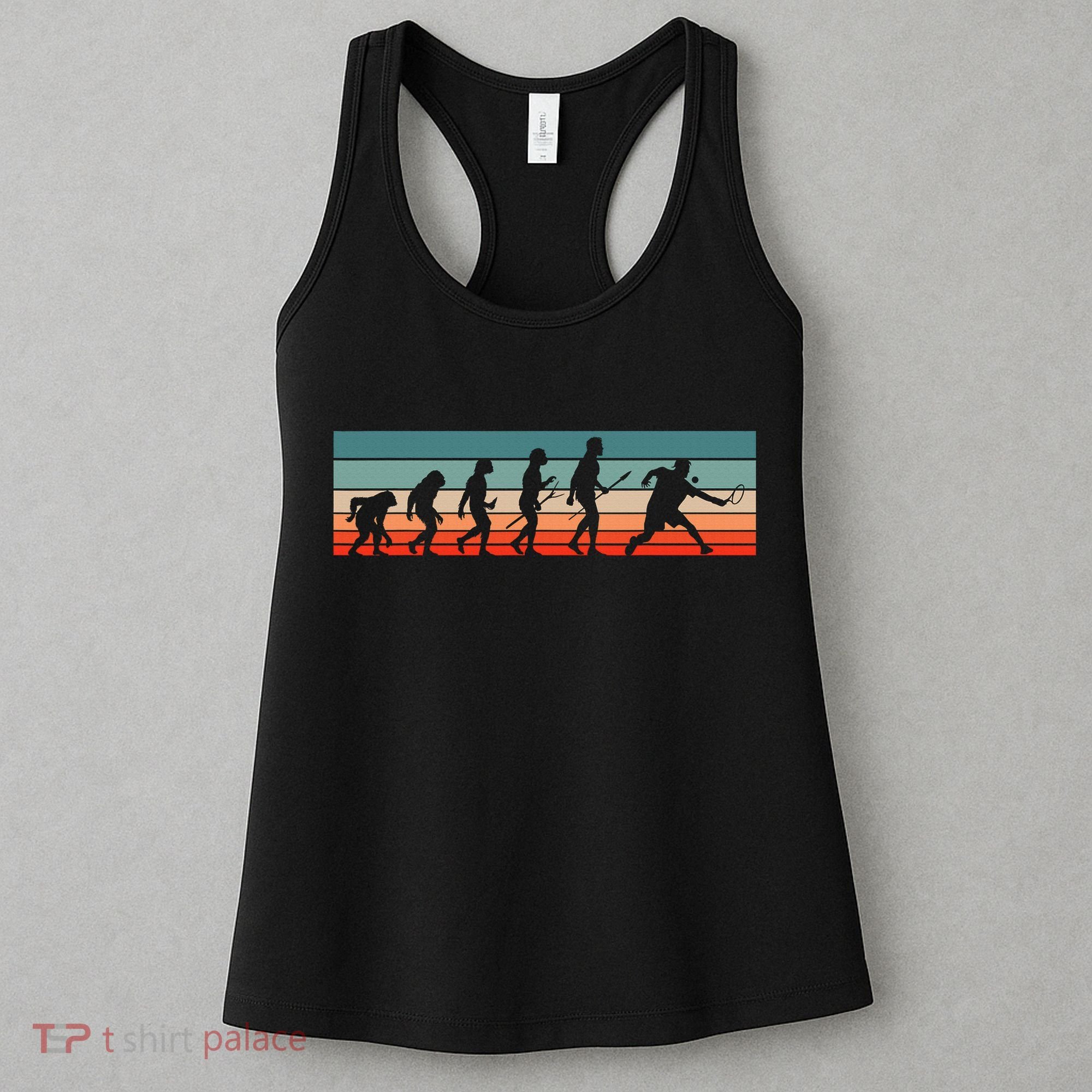 Squash Player Retro Evolution Racquetball Crossminton Sport Women's Tank Top