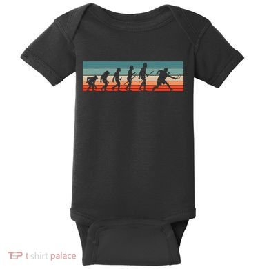 Squash Player Retro Evolution Racquetball Crossminton Sport Baby Bodysuit