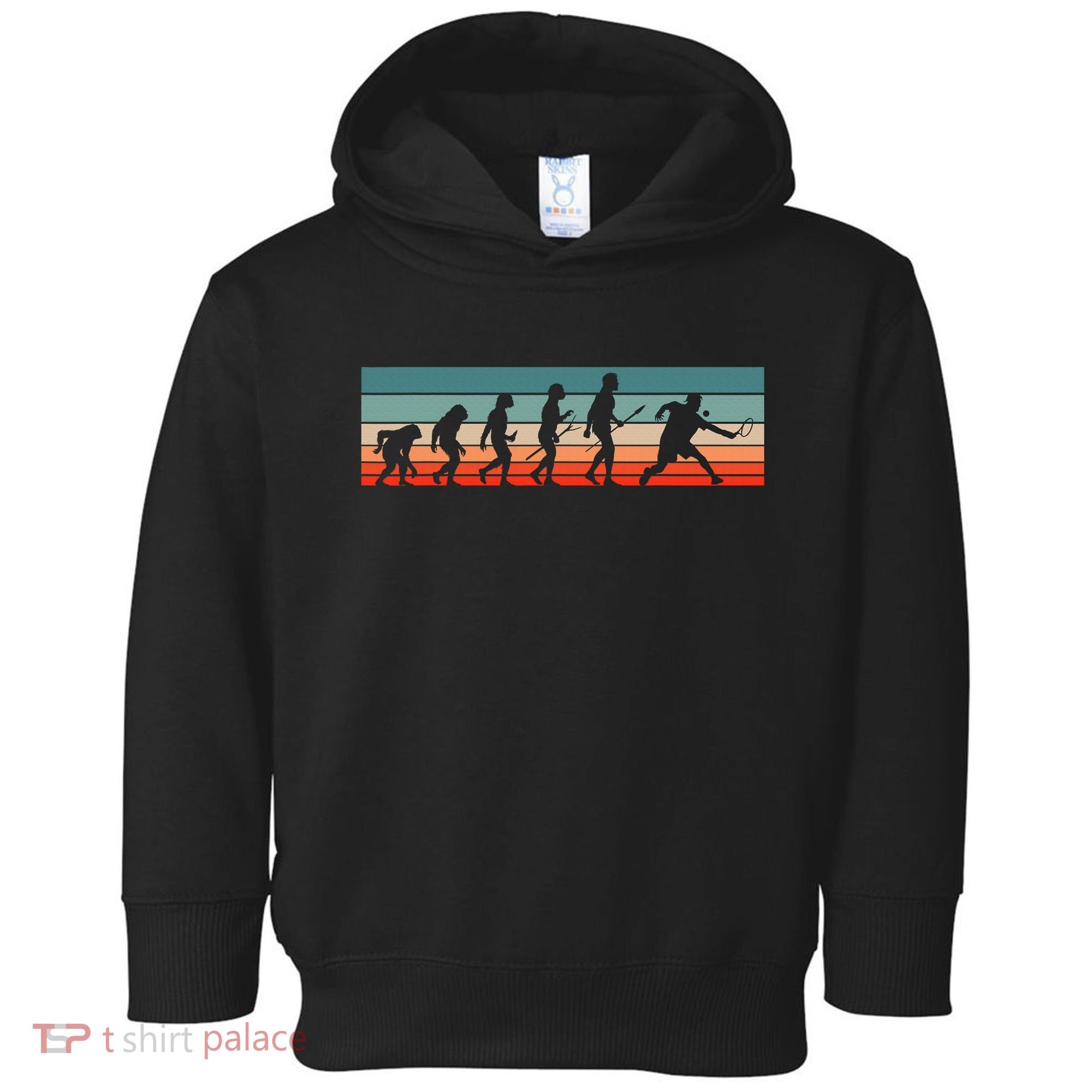 Squash Player Retro Evolution Racquetball Crossminton Sport Toddler Hoodie