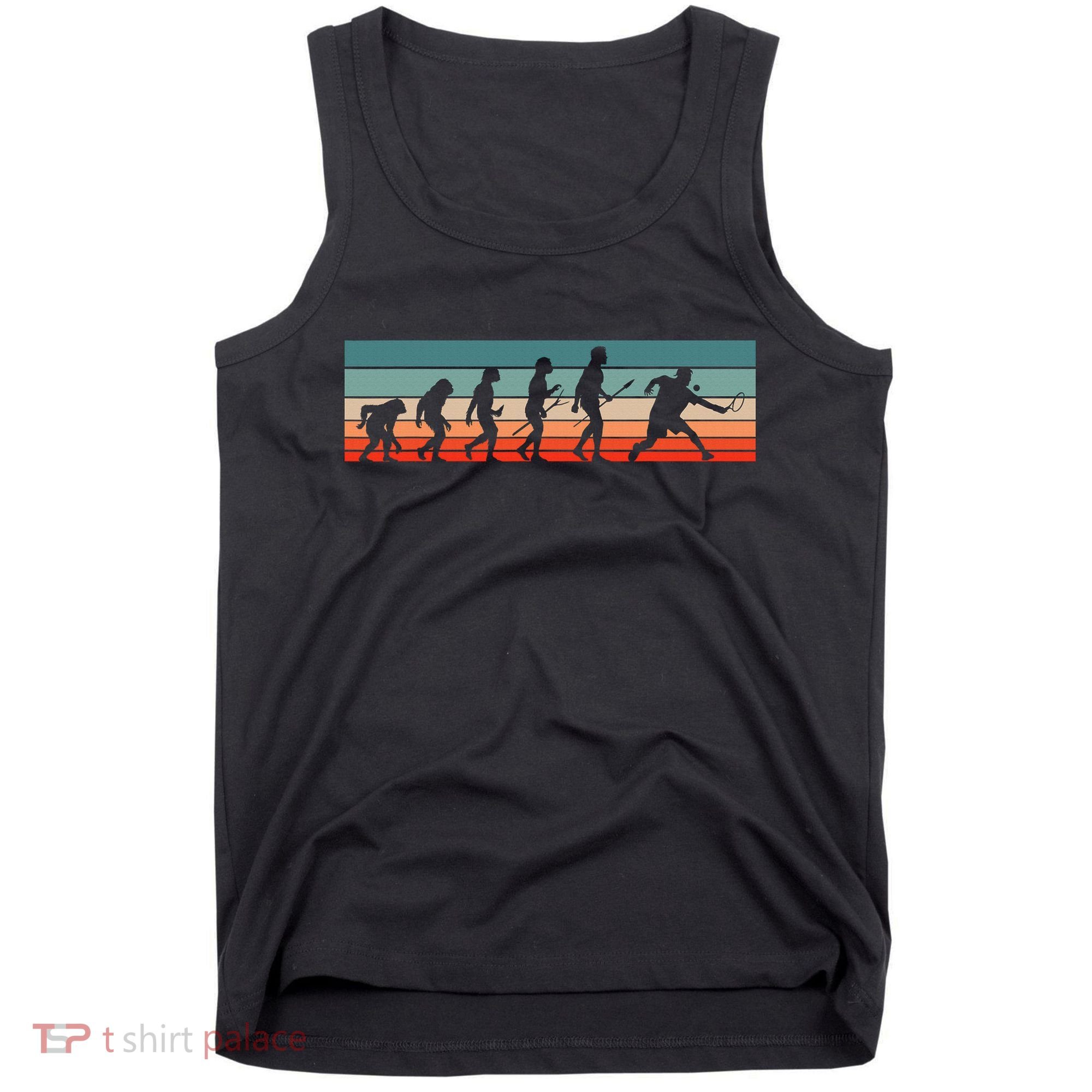 Squash Player Retro Evolution Racquetball Crossminton Sport Tank Top