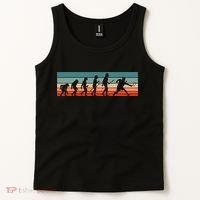 Squash Player Retro Evolution Racquetball Crossminton Sport Tank Top thumb 2