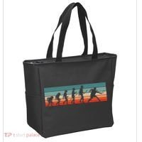 Squash Player Retro Evolution Racquetball Crossminton Sport Tote Bag thumb 2