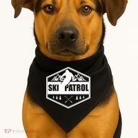Ski Patrol Rescue Mountain Patroller Gift USA-Made Doggie Bandana thumb 1