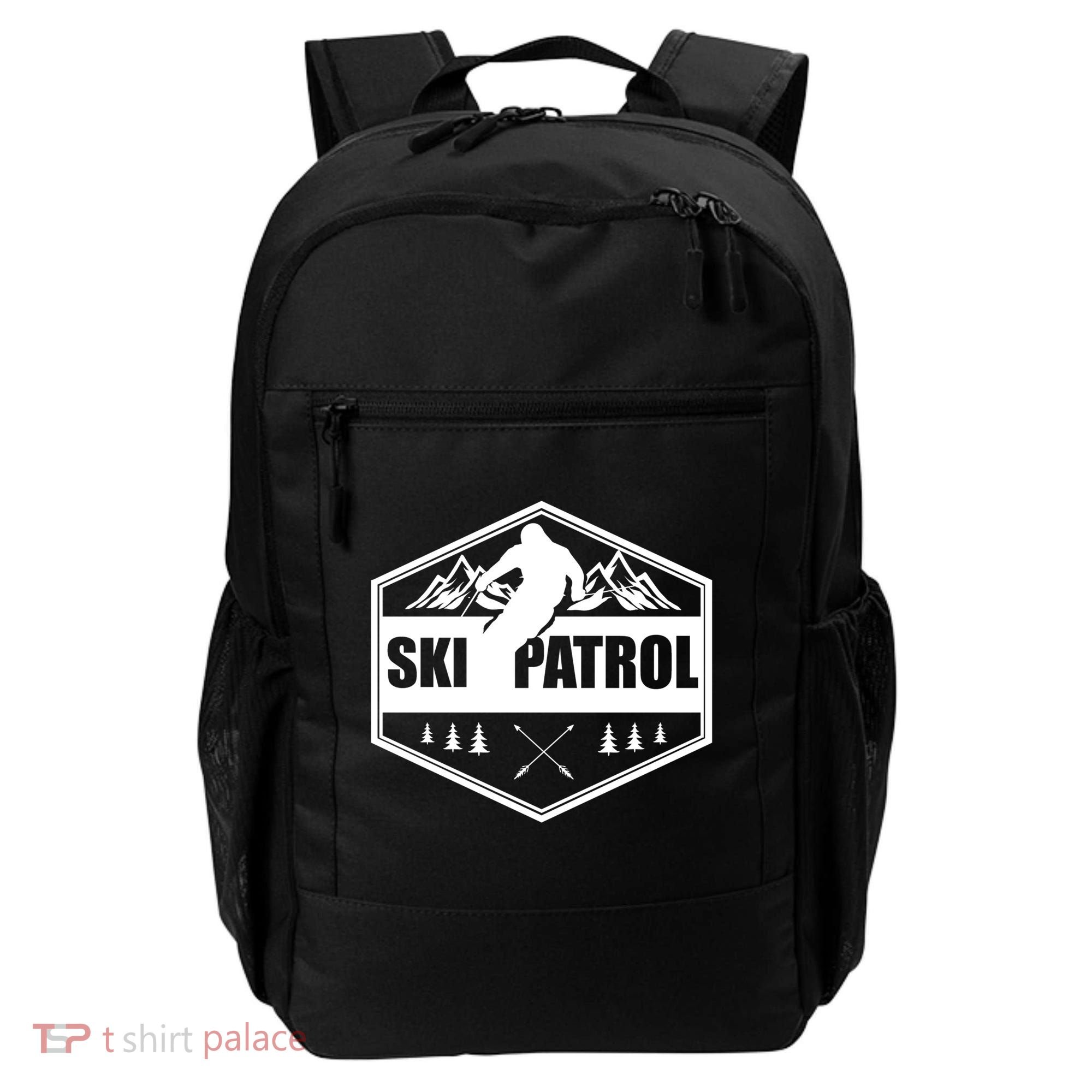 Ski Patrol Rescue Mountain Patroller Gift Backpack