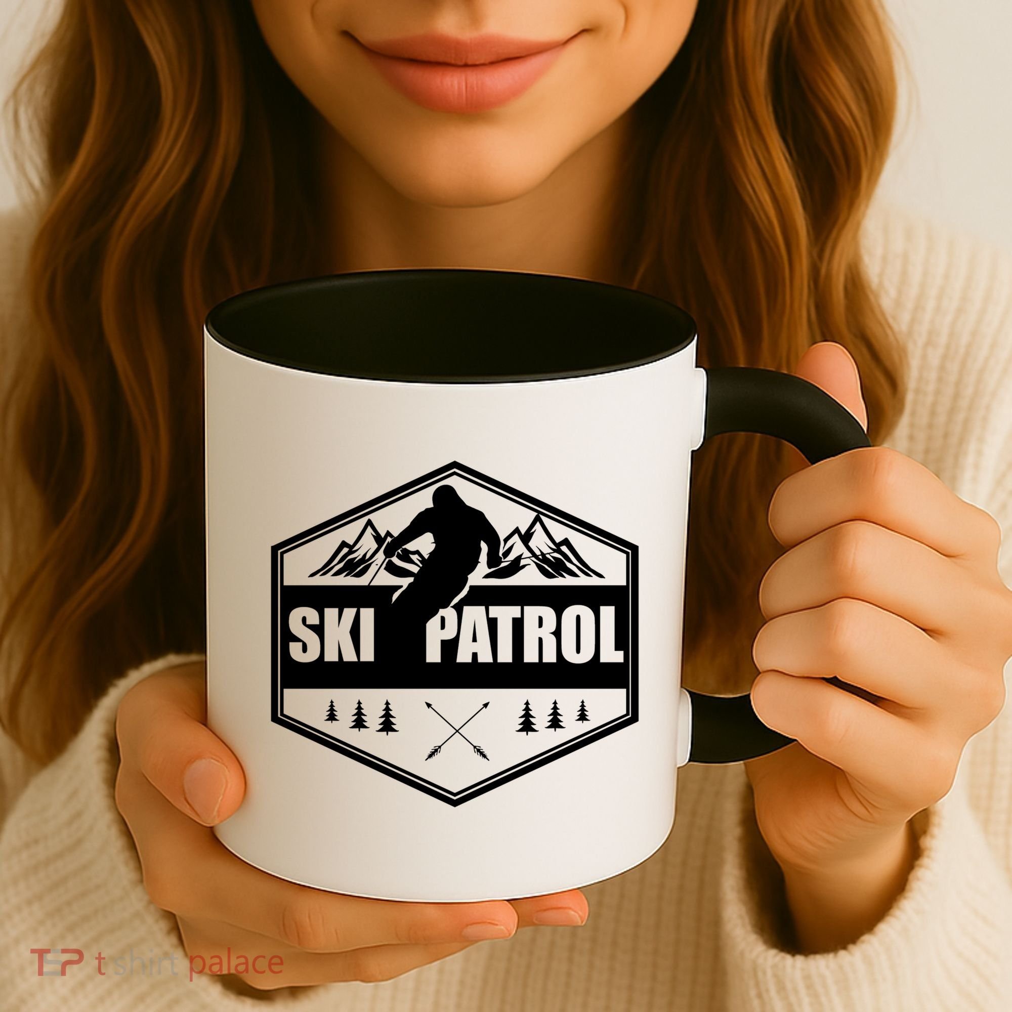 Ski Patrol Rescue Mountain Patroller Gift Coffee Mug
