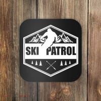 Ski Patrol Rescue Mountain Patroller Gift Coaster thumb 0