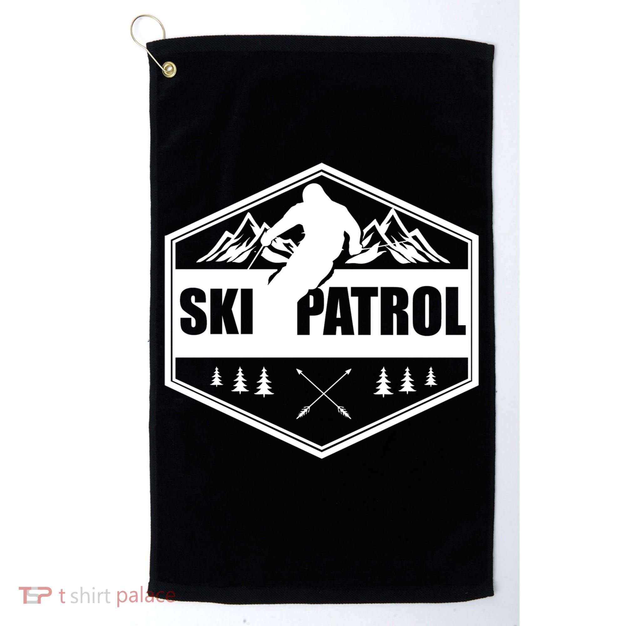 Ski Patrol Rescue Mountain Patroller Gift Golf Towel