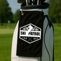 Ski Patrol Rescue Mountain Patroller Gift Golf Towel thumb 2