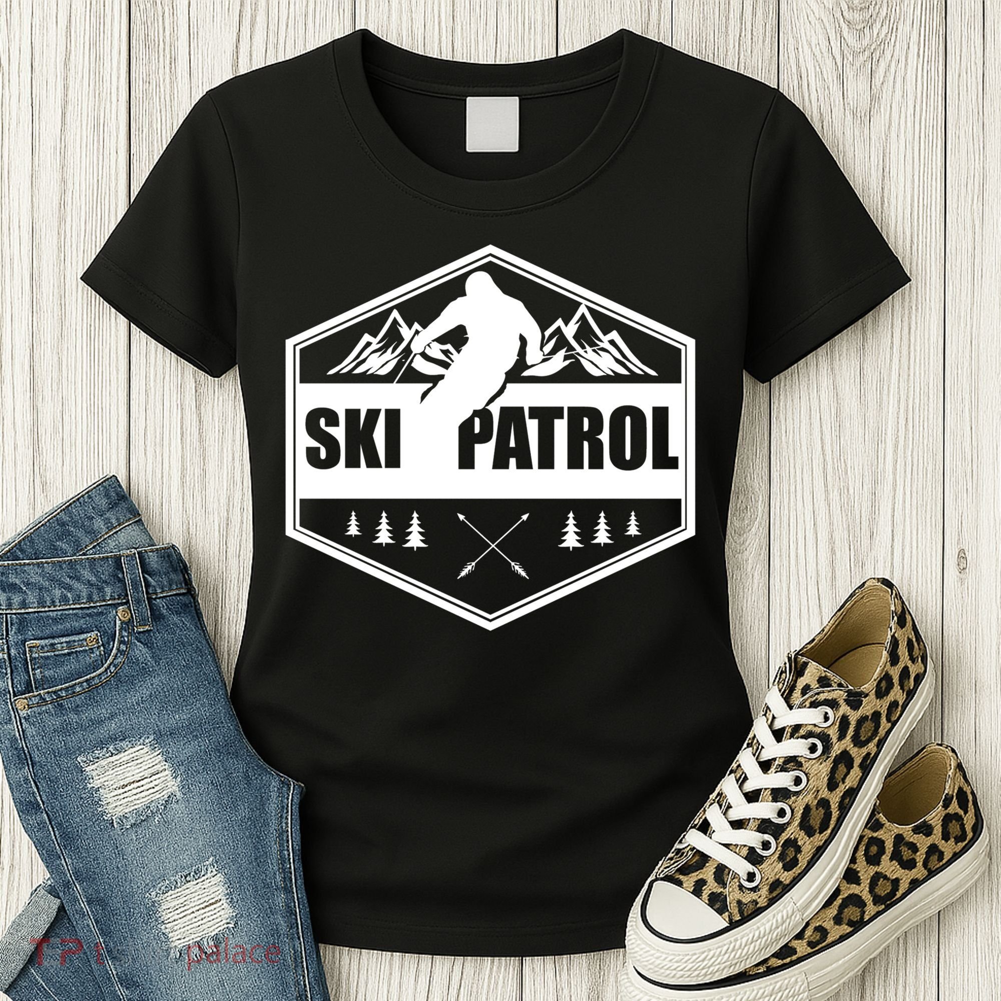 Ski Patrol Rescue Mountain Patroller Gift Women's T-Shirt