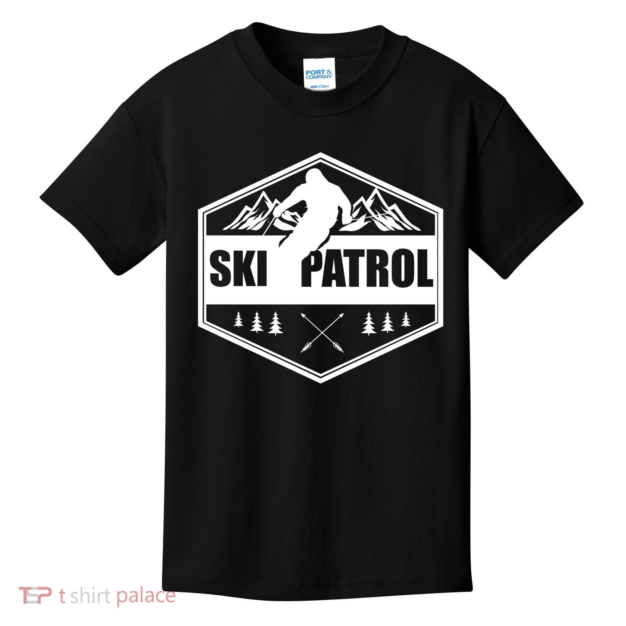 Ski Patrol Rescue Mountain Patroller Gift Kids T-Shirt