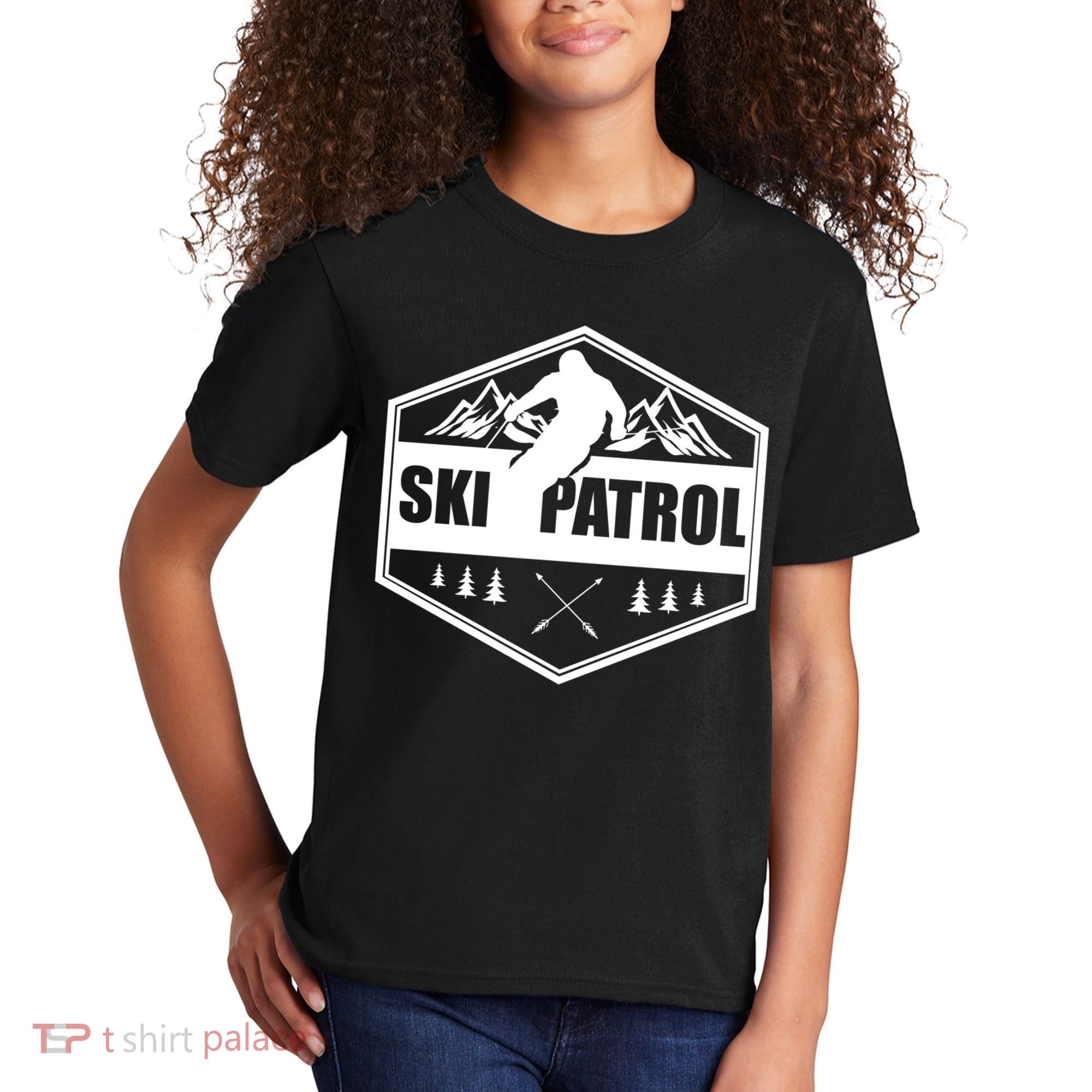 Ski Patrol Rescue Mountain Patroller Gift Kids T-Shirt
