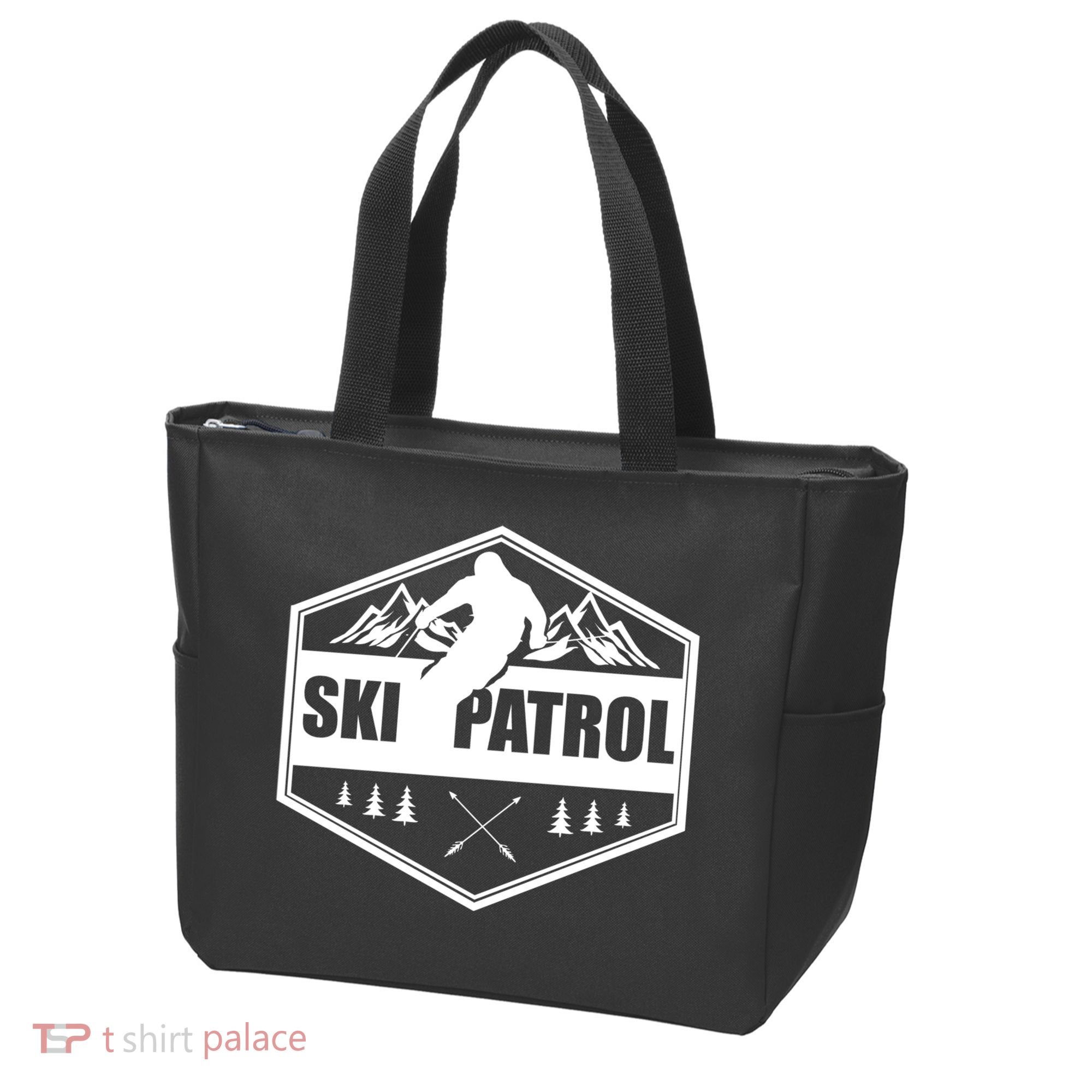 Ski Patrol Rescue Mountain Patroller Gift Tote Bag
