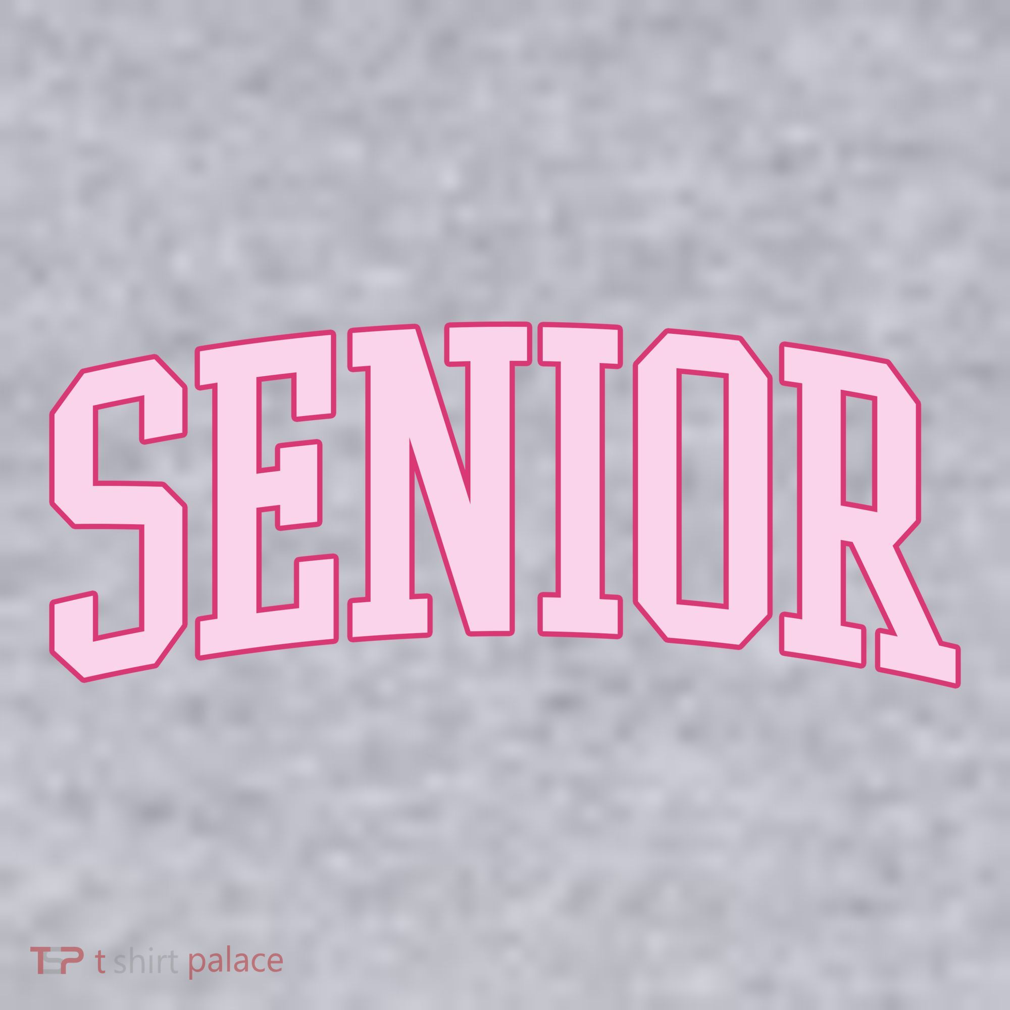 Senior Pink Retro Graduation Women's Racerback Cropped Tank