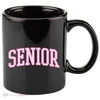 Senior Pink Retro Graduation 11oz C Handle Ceramic Mug thumb 0