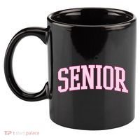 Senior Pink Retro Graduation 11oz C Handle Ceramic Mug thumb 2