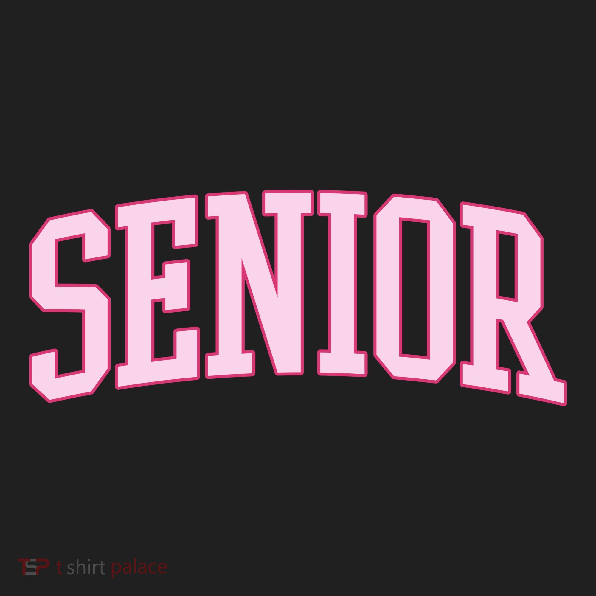 Senior Pink Retro Graduation Beanie