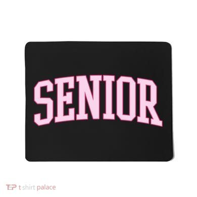 Senior Pink Retro Graduation Mousepad