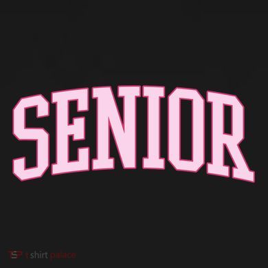 Senior Pink Retro Graduation Tie-Dye Long Sleeve Shirt