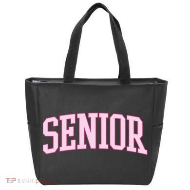 Senior Pink Retro Graduation Tote Bag