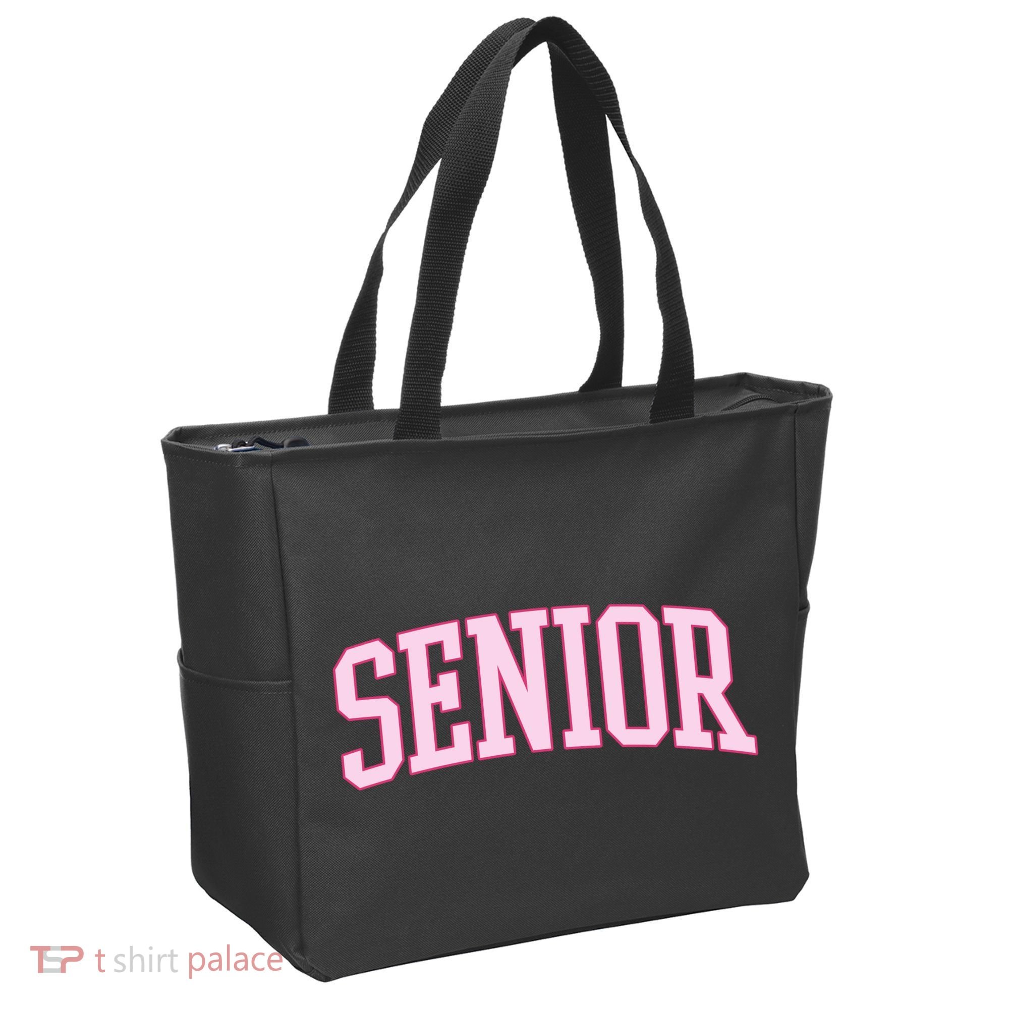 Senior Pink Retro Graduation Tote Bag