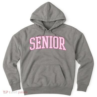 Senior Pink Retro Graduation Hoodie