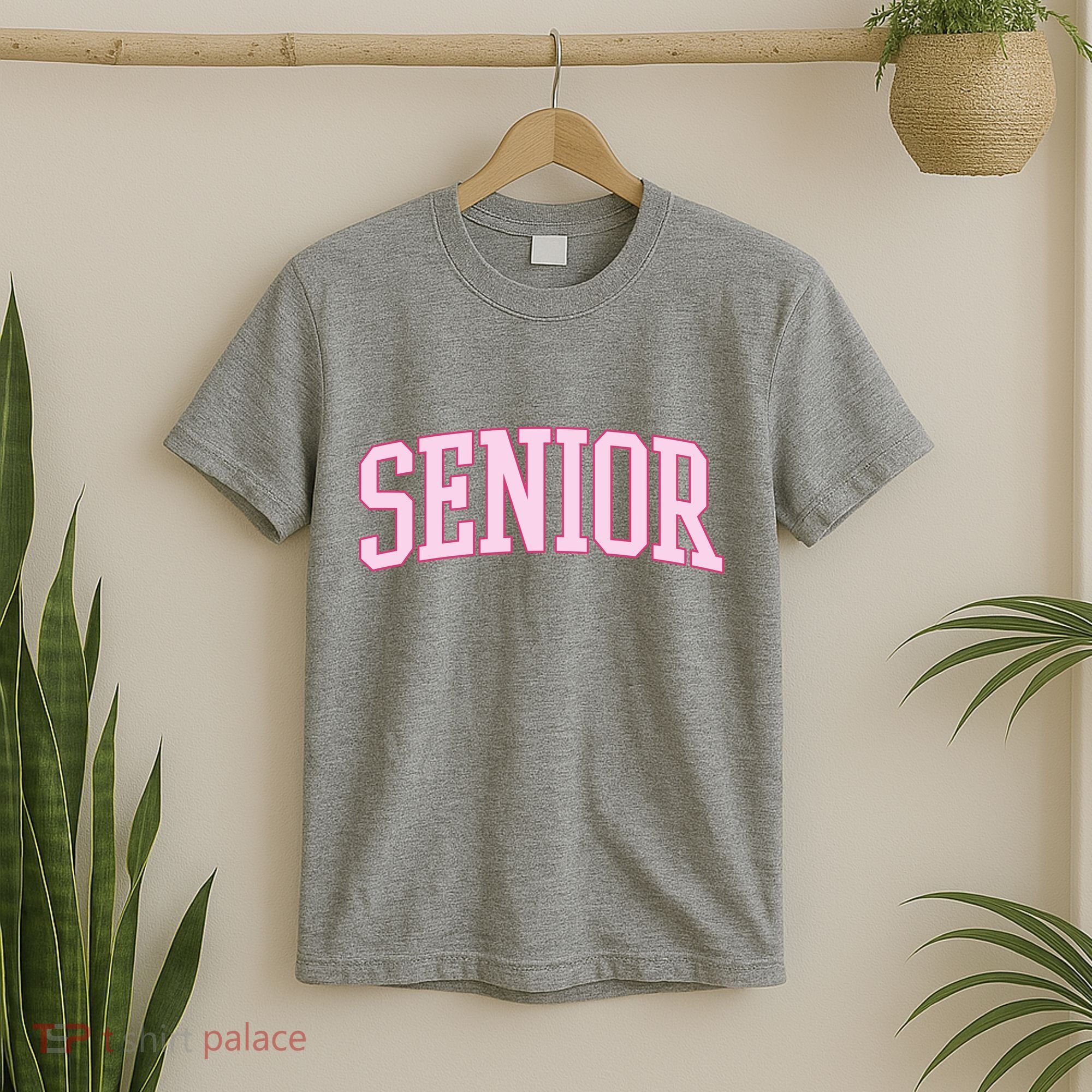 Senior Pink Retro Graduation T-Shirt