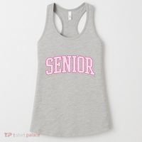 Senior Pink Retro Graduation Women's Tank Top thumb 0