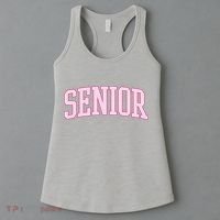 Senior Pink Retro Graduation Women's Tank Top thumb 3