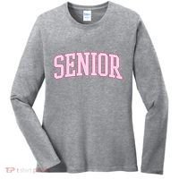 Senior Pink Retro Graduation Women's Long Sleeve Shirt thumb 0