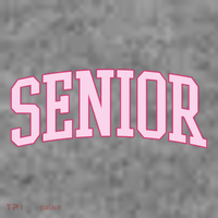 Senior Pink Retro Graduation Women's Long Sleeve Shirt thumb 2