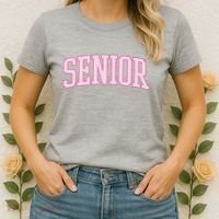 Senior Pink Retro Graduation Women's T-Shirt thumb 2