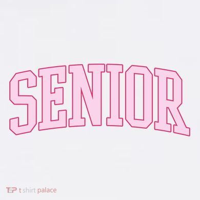Senior Pink Retro Graduation Comfort Colors Garment-Dyed Hooded Sweatshirt