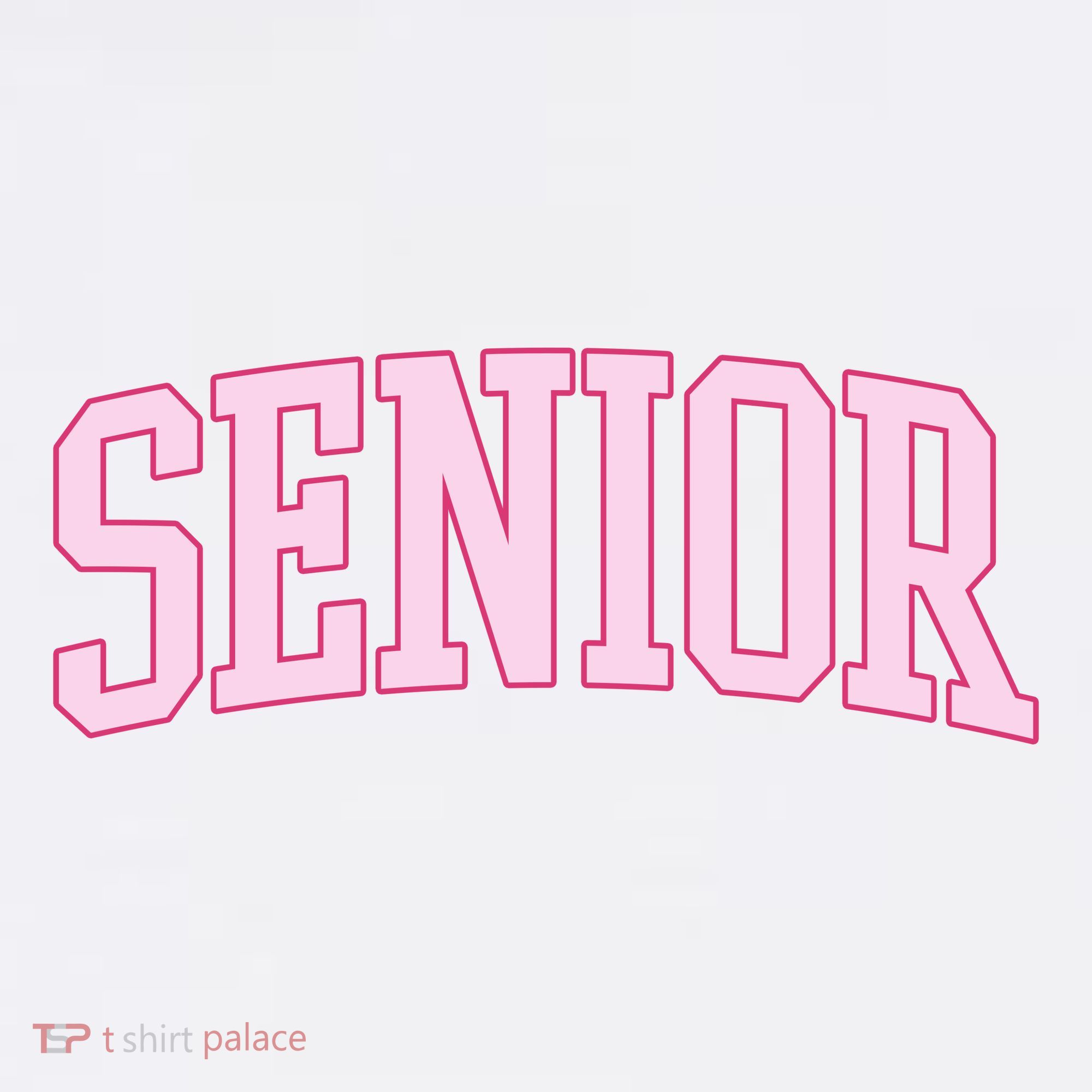Senior Pink Retro Graduation Comfort Colors Garment-Dyed Hooded Sweatshirt