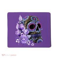 Sugar Purple Rose Skull Floral Mousepad thumb 0