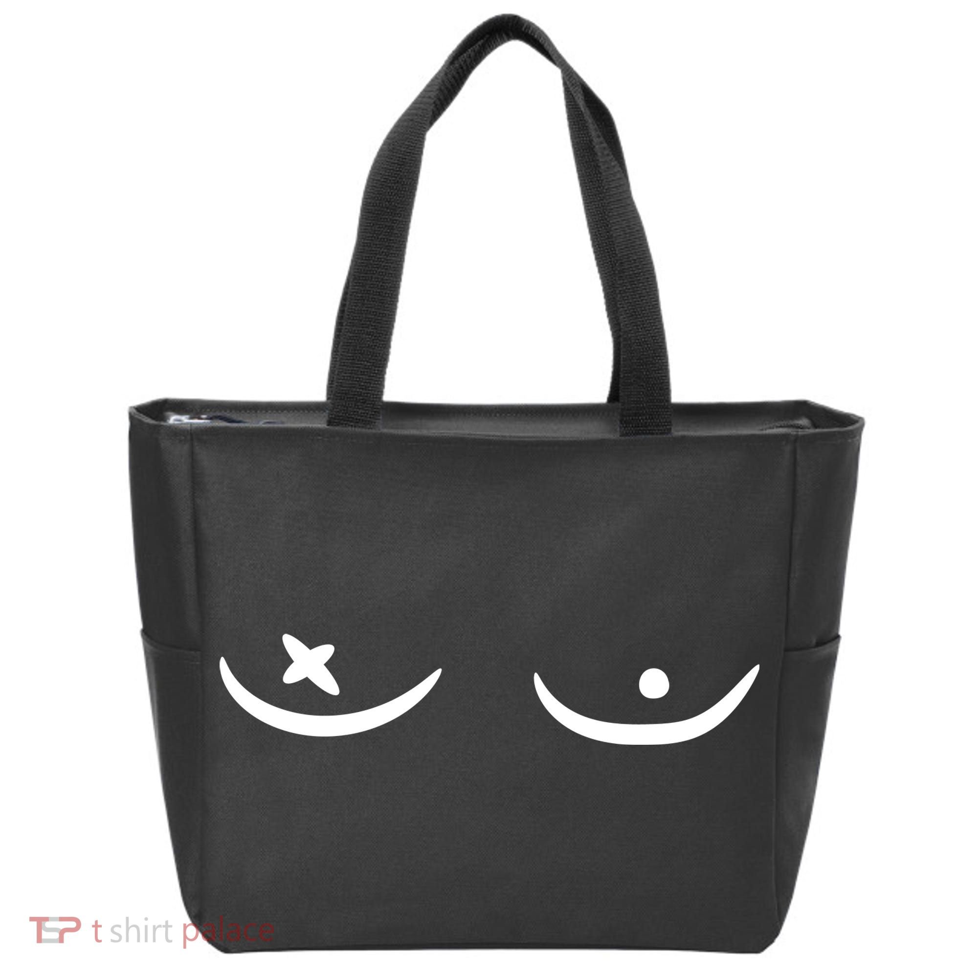Survivor Pink Ribbon Breast Cancer Tote Bag