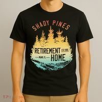 Shady Pines Retirement Est.1985 Miami Fl Home Apparel T-Shirt thumb 3