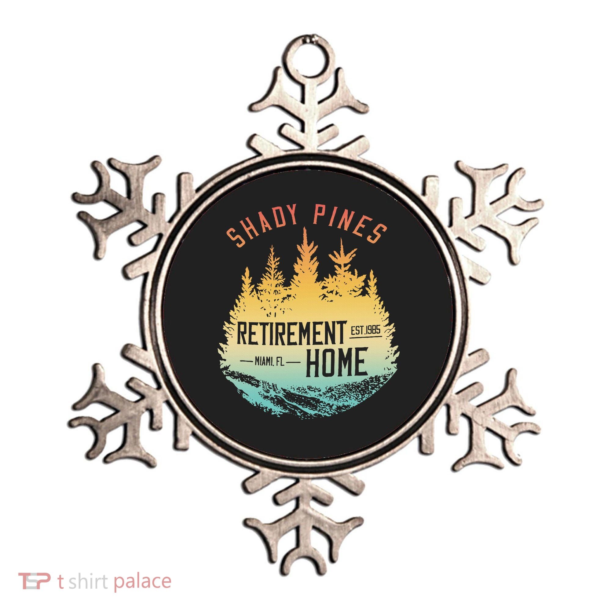 Shady Pines Retirement Est.1985 Miami Fl Home Apparel Ornament