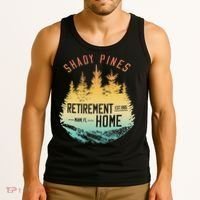 Shady Pines Retirement Est.1985 Miami Fl Home Apparel Tank Top thumb 3