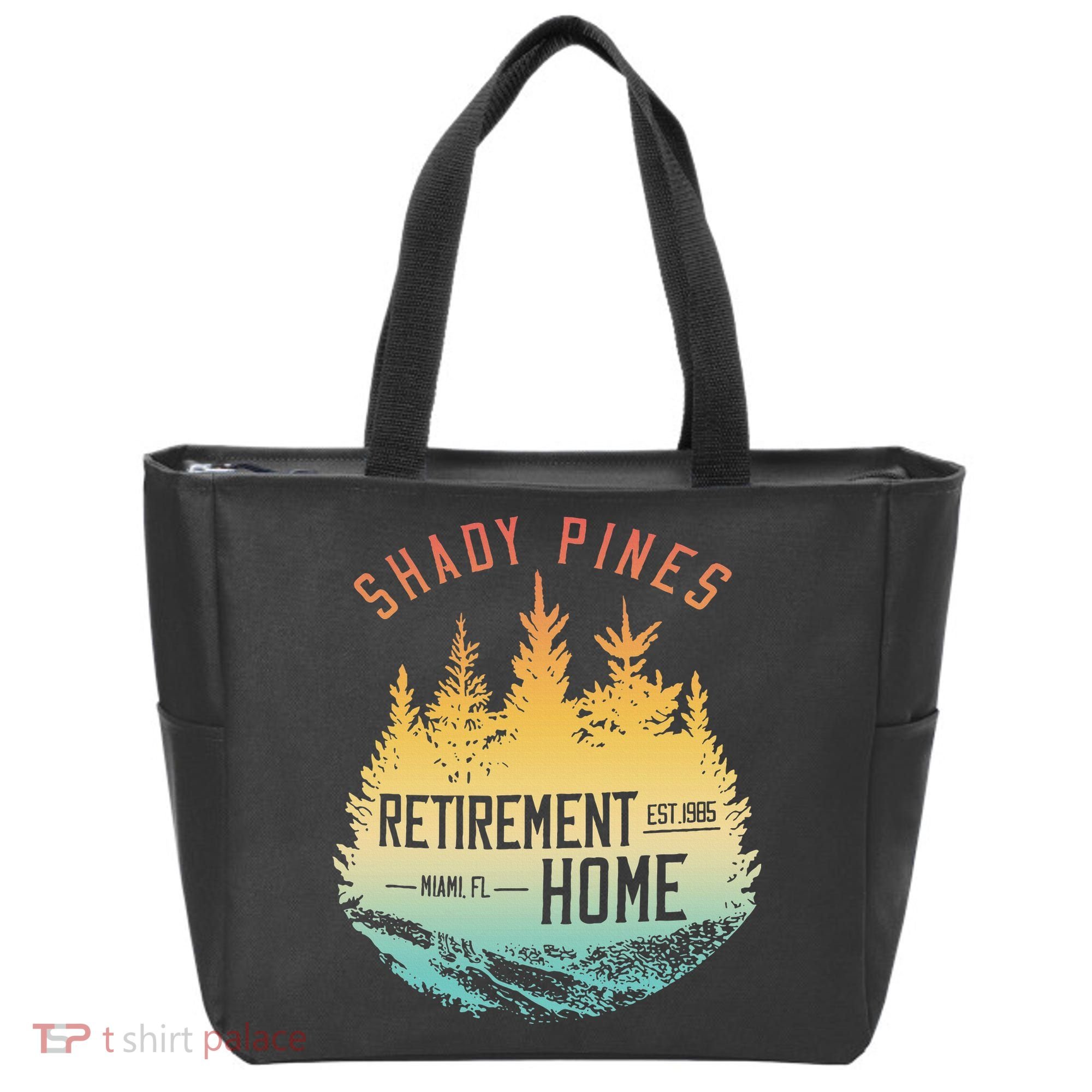 Shady Pines Retirement Est.1985 Miami Fl Home Apparel Tote Bag
