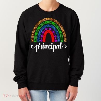 School Principal Rainbow Principal Week Funny Gift Women's Sweatshirt
