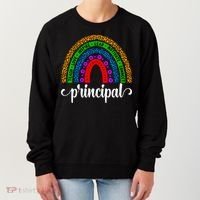 School Principal Rainbow Principal Week Funny Gift Women's Sweatshirt thumb 0