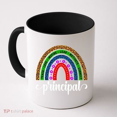 School Principal Rainbow Principal Week Funny Gift Coffee Mug