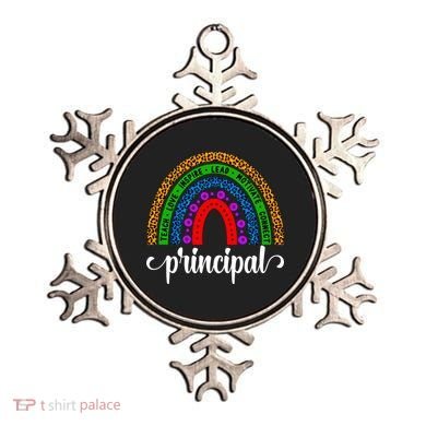 School Principal Rainbow Principal Week Funny Gift Ornament