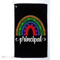 School Principal Rainbow Principal Week Funny Gift Golf Towel thumb 0