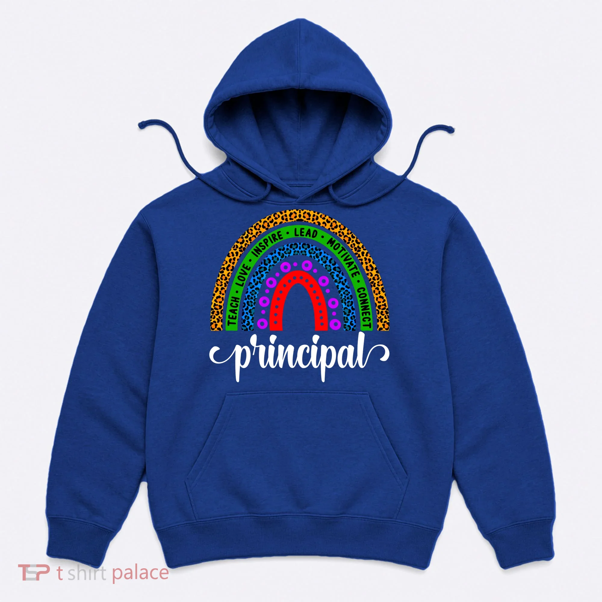 School Principal Rainbow Principal Week Funny Gift Hoodie